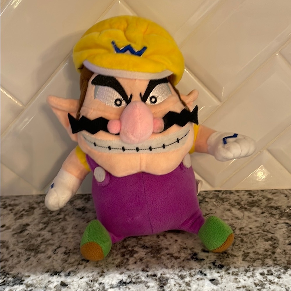 Wario Plush Toy - Yellow and Purple